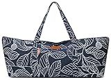 ELENTURE Large Yoga Mat Bag for Women Men, Travel Gym Bag for Pilates Office Beach Workout, Yoga Mat Tote Carrier with Mat Strap for 1/4" 1/2" Thick Exercise Yoga Mat