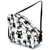 Bzocm Cat Skate Bag For Ice Roller Inline Skates With Adjustable Shoulder Strap Fit Women Men Adults