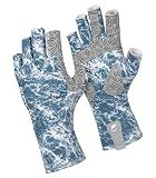 Calamus SunArmor Fishing Gloves UPF 50+, UV Protection Fingerless Sun Gloves with Non-Slip Grip Palm, Breathable Quick-Dry Outdoor Fishing Gloves