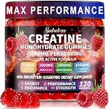 sudrolove Creatine Monohydrate Gummies 5000mg for Women & Men,120 Count