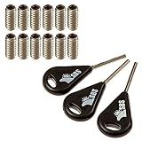 Santa Barbara Surfing SBS Surf Fin Key & Screw Set Compatible with Futures® Fin Systems (3 Keys & 12 Screws)