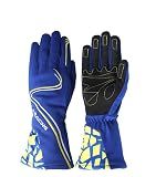 Geek Home SFI Rated Kart Gloves G006, Racing Gloves, Race Gloves, Automotive Apparel (Blue, L)