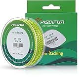 Piscifun Fishing Line Backing, Braided Fishing Backing Line, 20LB, 100yds, Fluorescent Yellow & Black
