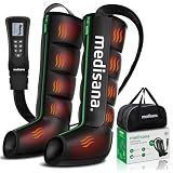 Medisana Leg Compression Massager with Heat, Full Leg & Foot Massager Compression Boots with 6 Modes, 5 Intensity and 3 Heat for Circulation and Pain Relief