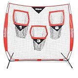 GoSports 6 x 6 ft Football Throwing Net - Red
