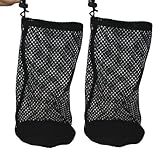 2-Pack Golf Ball & Pickleball Mesh Bag, Golf Balls Bag Sack, Multi-Purpose Net Pouch, Fit for Ping Pong, Bucket Ball, Table Tennis Balls, Household Small Tools Items Storage (S: 4.3x6.7-inch)