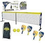 Ultimate Youth Pickleball Set with Net, Paddles, and Balls - Start Playing Pickleball Today with This Complete Junior Kit for Boys and Girls Ages 5 to 12