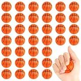Hooqict Mini Basketball Stress Ball 25 Pack Mini Basketballs Small Foam Sports Ball for Kids Anxiety Relief Toy Basketball Gifts Sports Party Gift Bag Fillers