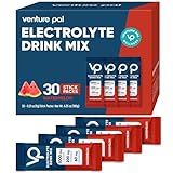 Venture Pal High Sodium Sugar Free Electrolytes Powder Packet - Hydration Packets with Sodium, Potassium & Magneisum | Zero Calories | Vegan | Keto & Paleo Friendly Electrolyte Drink Mix | 30 Stick