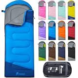 PTEROMY Sleeping Bags for Adults, Lightweight and Machine Washable, Water Resistant Backpacking Camping Sleeping Bag for Warm Cold Weather, Camping Essentials for Hiking Travel (Blue, 1.35kg)