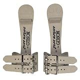 Gibson Athletic Double Buckle Just Right Uneven Bar Grips, Gymnastics, Girls, White, Small