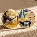250th Anniversary Challenge Coin, Double-Sided Collectible Coin for 250 Years Anniversary/Veterans/Independence Day (1.57")