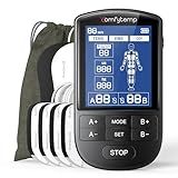 Comfytemp TENS Unit Muscle Stimulator for Pain Relief, FSA Eligible TENS Machine - 24 Modes & DIY, HSA Dual Channel EMS Unit for Back Neck Shoulder Electronic Pulse Massager, Fathers Day Gift, 10 Pads
