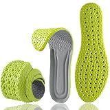 Shoe Insoles for Men Women, Memory Foam Insoles, Best Replacement Shoe Inserts, Providing Great Shock Absorption and Cushioning for Feet Relief, Prevent Foot Odor (Men 10-10.5 / Women 11-11.5)
