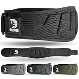 DMoose Fitness Weight Lifting Belt for Squats, Deadlift & Intense Workout - 6" Adjustable Fit Auto Lock Weightlifting Belt for Men & Women - Neoprene Gym Belts for Stability (Black 2.0)