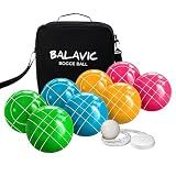 BALAVIC Bocce Ball Set - 100mm Resin, Pallino, Carry Bag & Measuring Tape