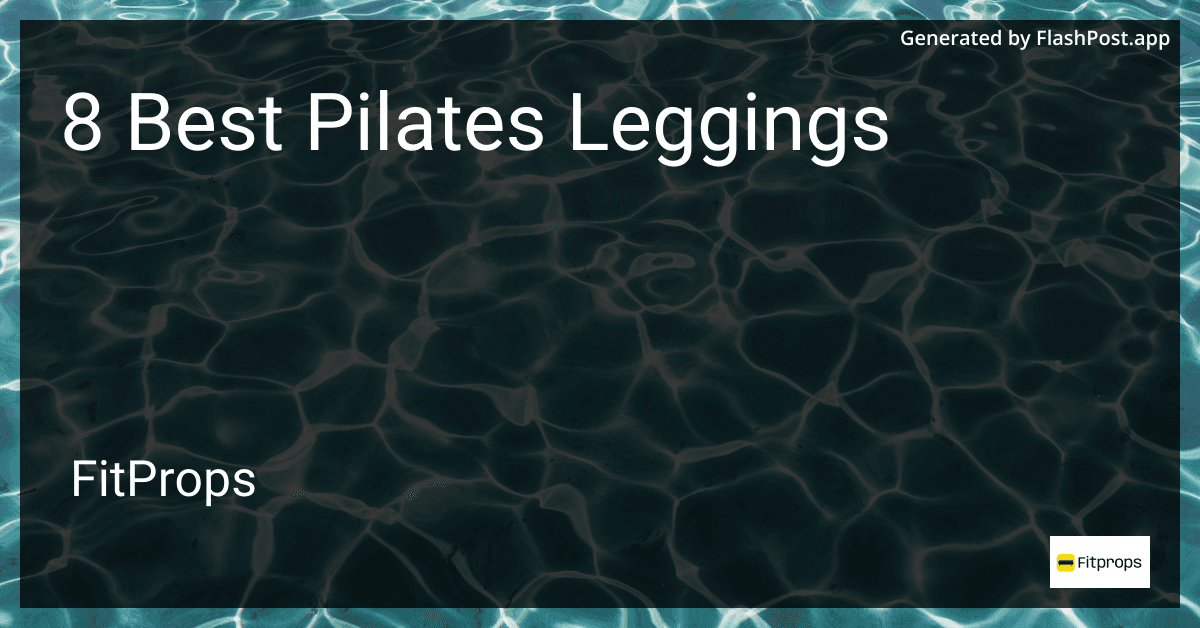 8 Best Pilates Leggings in 2025 image