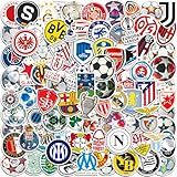 105 Soccer & Soccer Club Team Stickers for Water Bottles Scrapbooking Laptops Luggage Gifts for Kids, Teens and Adults Vinyl PVC Waterproof Decals