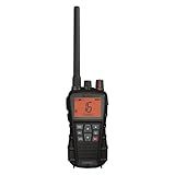 Cobra BlueBound 350 VHF Handheld Marine Radio – Black – 6-Watt, Floating, Long Range, NOAA Weather Alerts, International Functionality, IPX7 Waterproof, USB-C, Submersible, LCD Screen, Belt Clip