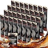 strrugel Organic Mushroom Coffee with Lion’s Mane & Reishi - 9 Functional Mushrooms + Ashwagandha for Focus, Energy & Stress Relief - Low Caffeine Instant Coffee Sticks, 32 Servings