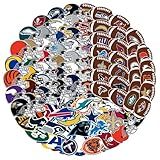 Alivdos 105 pcs Sports Stickers Pack,Football Stickers,Rugby Decals,Waterproof Self-Adhesive Decals.