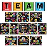 15Pcs Inspirational Classroom Posters Teamwork Motivational Bulletin Board