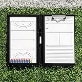 FORZA Magnetic Coaching Board | A4 Double-Sided Tactics Folder with Magnetic Markers, Pen & Eraser [13 Sport Options] (Field Hockey)