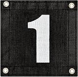 Tourna Court Numbers for Tennis or Pickleball, Numbers 1-24, Hang on Fence or Net
