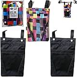 YehVeh 3 Pack Bike Handlebar Bag Bicycle Handle Bar Front Hanging Pouch 2 Layers with Mobile Phone Holder for Motorcycle eBike Scooter Trike Tricycle Cycling Vehicle Crossbar Kids Girls Boys Men Women