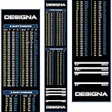 Designa Darts | Non Slip Carpet Darts Mat with Checkout Design | Multiple Colours & Sizes. (Blue, 60cm)