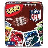 Mattel Games UNO NFL Card Game with Storage Tin, Ages 7+