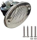 CLINK 316 Stainless Steel 12V Hidden Flush Mount 5190512 Marine Boat Horn With two types of 316 stainless steel mounting screws Two Hole Installation Spacing of 114.3 mm