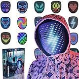 Depointer Life LED Mask Light up Masks With Gesture Sensing, Cool Toys Masks Teen Boys Gifts Perfect Gifts for Halloween Christmas Birthday -Rechargeable Mask