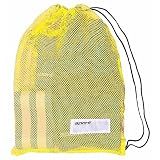Sporti Mesh Swim Bag – Drawstring Pool Bag for Swimmers, Quick-Dry Mesh Backpack for Swim Team, Beach & Gym, 18"×29.5" - Yellow