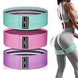 Resistance Bands, Exercise Workout Bands for Women and Men, 3 Set of Stretch Bands for Booty Legs, Pilates Flexbands (3pcs)