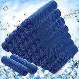 Hosuly 30 Pack Cooling Towels 40"x12",Dark Blue