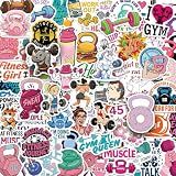 120Pcs Funny Gym Stickers, Cute Girly Weightlifting Gym Training Vinyl Stickers for Water Bottle, Laptop - Workout Gifts, Weight Lifting Party Supplies for Women, Teen Girls