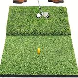 COSPORTIC Foldable Golf Hitting Mat for Chipping & Swing Practice,16"x24" Large Practice Area, Rough & Fairway Training, 11mm Shock-Absorbing EVA Padding, Portable for Home/Office/Indoor/Outdoor Use