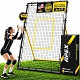Apex Sports Volleyball Rebounder, Adjustable Angle 7x4 ft Bounce Back Net