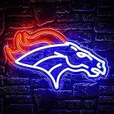Football Neon Sign for Wall Decor Football Led Neon Light for Man Cave | Dimmable Rugby Team Logo Led Sign for Bedroom Party Club Bar Dorm Garage Decor Birthday Gifts for Men Size 16.1*9.8 In