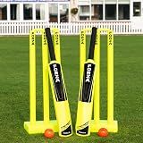 FORZA Plastic Backyard Cricket Set – Portable Lightweight Set with Bats, Stumps & Balls – Perfect for Kids, Juniors & Seniors (Senior (Full Size), Full Set)