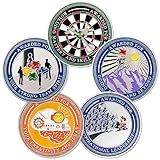 BHealthLife 5 Pcs Employee Appreciation Coins Set - Recognition Coins for Team Appreciation - Award for Employee Milestone Achievement Thank You Gifts for Coworker Staff Volunteer