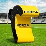 FORZA Rugby Ruck & Roll Pads | C-Shaped Rugby Contact Pads for Tackling, Rucking & Breakdown Drills | Foam Core & Handles | Junior & Senior Sizes (Yellow, Senior)