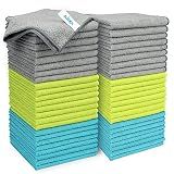 AIDEA Microfiber Cleaning Cloth-50PK, Microfiber Towels for Cars 12"x12"