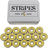 Yellow Jacket Premium Inline Skate Bearings, Roller Skate Bearings, 608, ABEC 9, Yellow Jacket (Pack of 16)