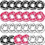 MTLEE 24 Pcs Cheer Scrunchies Hair Ties for Women Cheerleading Teams