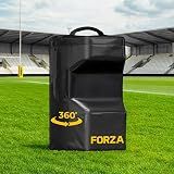 FORZA 360 Hit Rugby Tackle Bag - Rugby Tackle Pad & Contact Shield for Safer Training, Closed Cell Foam, Weatherproof PVC, Multiple Sizes & Colors (Black, Contact Shield)