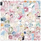 100Pcs Girls Fitness Stickers Pack Cute Fitness Center Sticker
