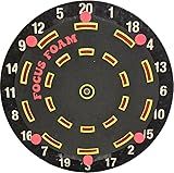Focus Foam Steel Tip Dartboard Trainer Doubles Triples Form Fitting (Non Magnetic) (Black/Red/Yellow)