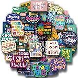 Rzaemuush 200PCS Motivational Stickers, Inspirational Positive Affirmation Stickers for Teens Adults Students Vinyl Decals for Water Bottles Laptop Vision Board Supplies